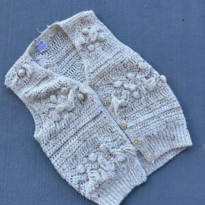 Women's Textured Knit Cardigan Vest